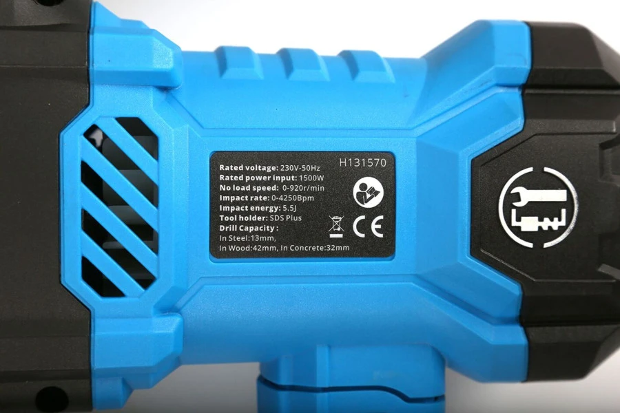 HBM SDS+ Boorhamer/Breekhamer 1500 W - Image 4