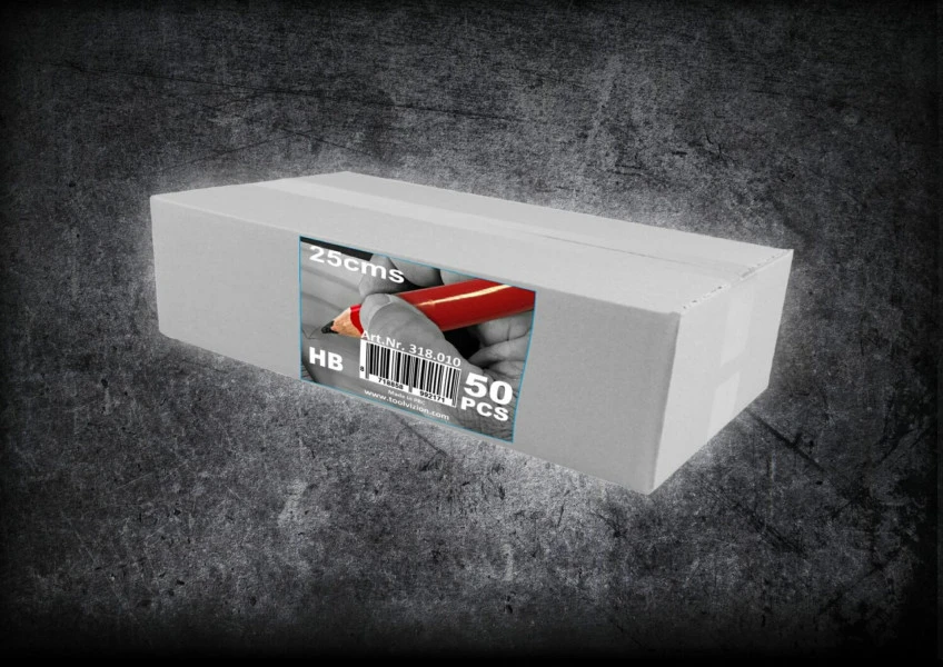 TPI; Timmermanspotlood-set , Ovaalvormig, HB Zwarte Grafietstift, 50 Potloden In Doos - Image 2