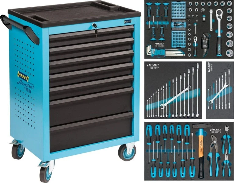 Hazet Gevulde Gereedschapswagen - 147-delig - Image 2