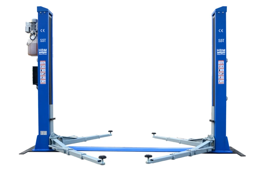 HBM 2 Hydraulische 2 Koloms Hefbrug Met Elektronische Ontgrendeling 5500 Kg - Image 3