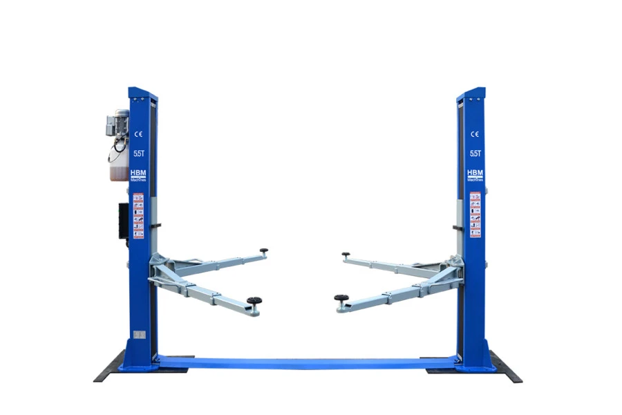 HBM 2 Hydraulische 2 Koloms Hefbrug Met Elektronische Ontgrendeling 5500 Kg - Image 5