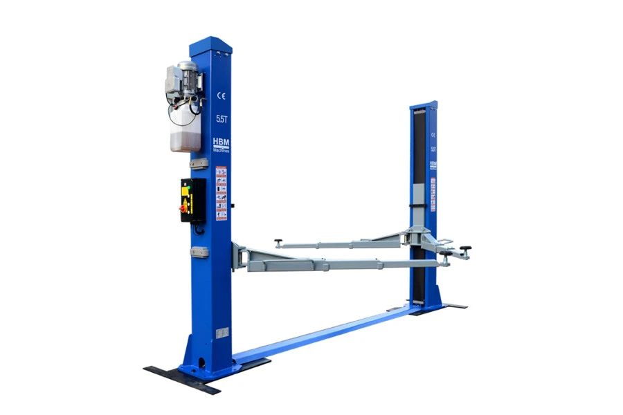 HBM 2 Hydraulische 2 Koloms Hefbrug Met Elektronische Ontgrendeling 5500 Kg - Image 2