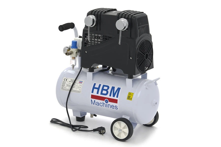 HBM Professionele Low Noise Compressor - 1.5 PK - 30 Liter Model 2 - Image 2