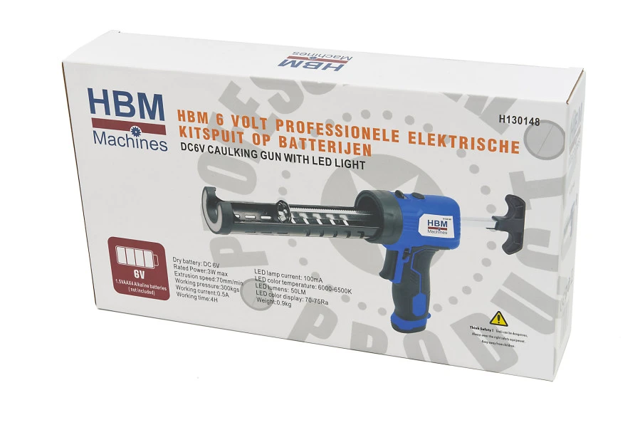 HBM Professionele Elektrische Kitspuit Op Batterijen 6 Volt - Image 7