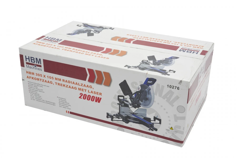 HBM 305 X 108 Mm Radiaalzaag, Afkortzaag, Trekzaag Met Laser - Image 16