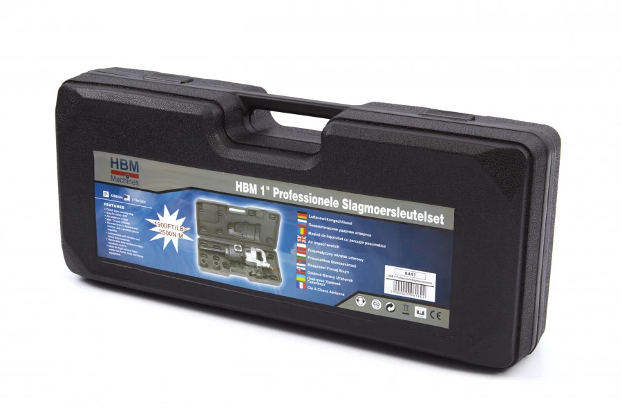 HBM 1" Pneumatische Professionele Slagmoersleutelset - Image 5