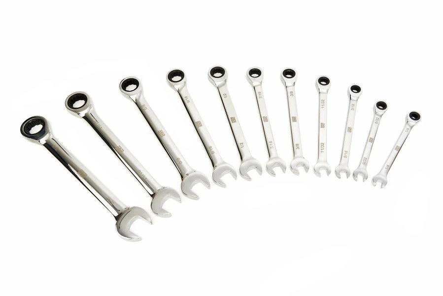 HBM Professionele Ring, Ratel, Steeksleutelset Metrische En Inch Maten 23-Delig - Image 5