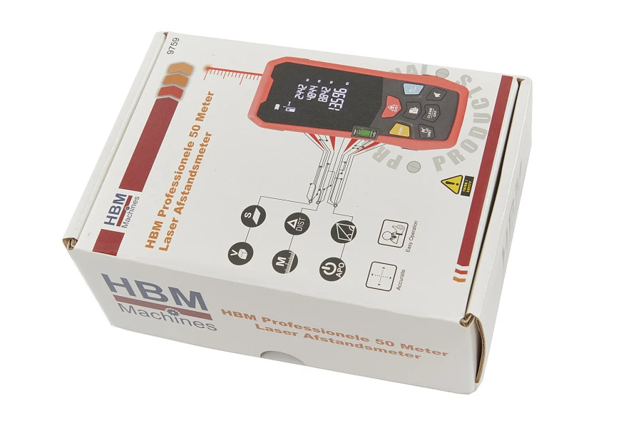 HBM Professionele 50 Meter Laser Afstandsmeter - Image 5