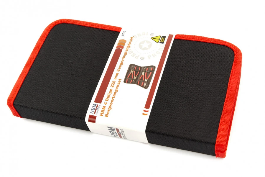 HBM 4 Delige 225 Mm Seegerringtangenset, Borgveertangenset - Image 4