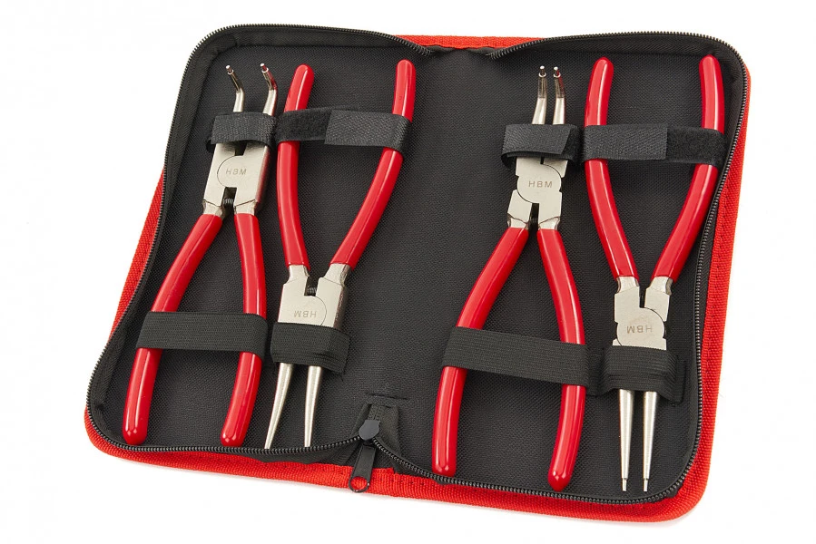 HBM 4 Delige 225 Mm Seegerringtangenset, Borgveertangenset - Image 2