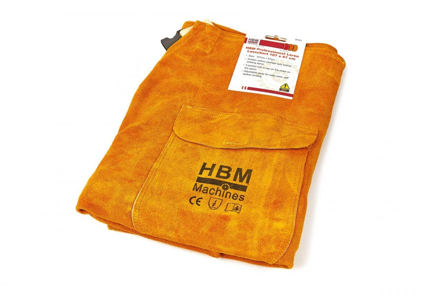 HBM Professioneel Leren Lasschort 107 X 67 Cm - Image 2