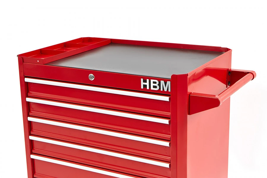 HBM Gereedschapswagen Met 7 Laden - 66 Cm - Rood - Image 3