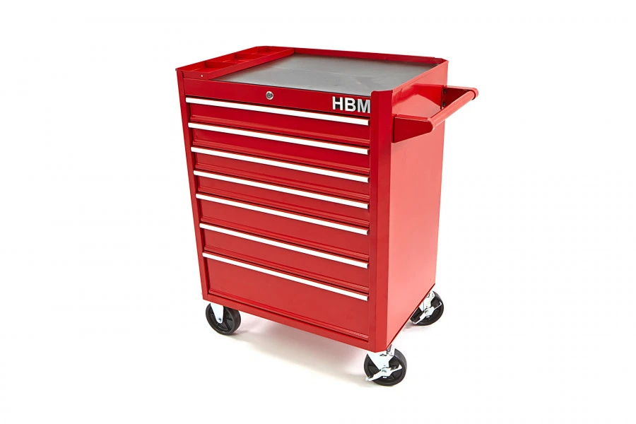 HBM Gereedschapswagen Met 7 Laden - 66 Cm - Rood - Image 2