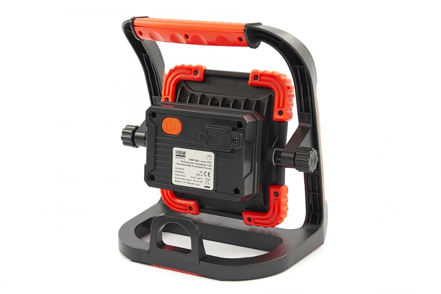 HBM 2800 Lumen IP 54 Professionele Oplaadbare LED Bouwlamp Met Powerbank Functie - Image 3