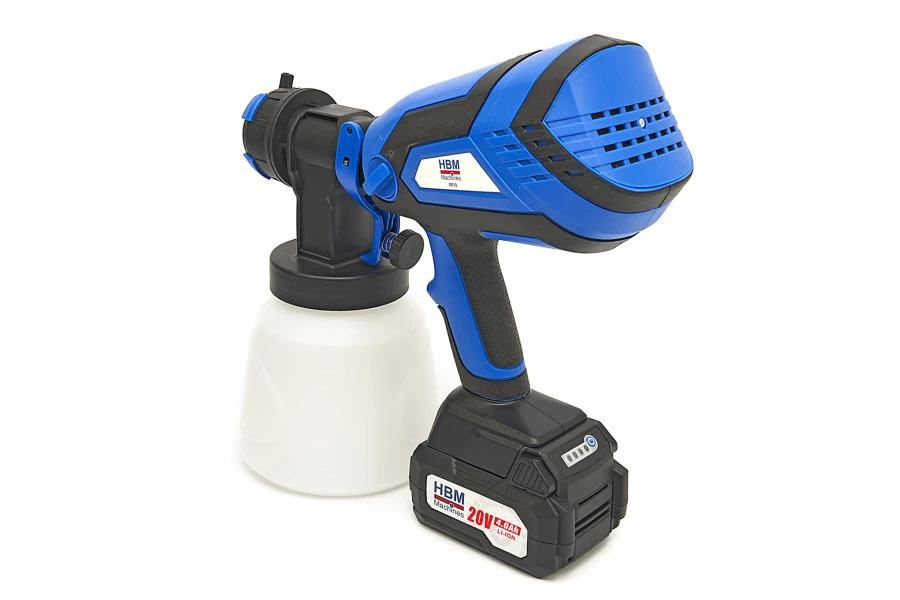 HBM Professionele 20 Volt 4.0AH Draagbare Elektrische Verfspuit Inclusief 2 Accu's Met 1000 ML Reser - Image 6