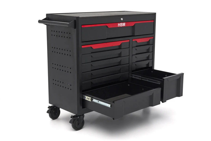 HBM Gereedschapswagen 12 Laden, 106 Cm, Zwart - Image 6