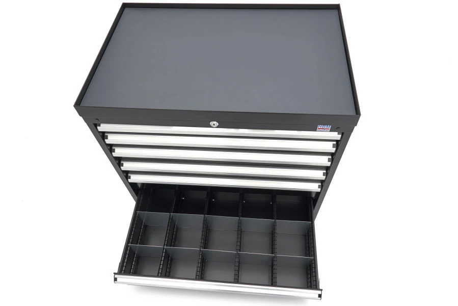 HBM 6 Laden Profi Gereedschapskast 88 X 58 X 80 Cm Zwart - Image 12