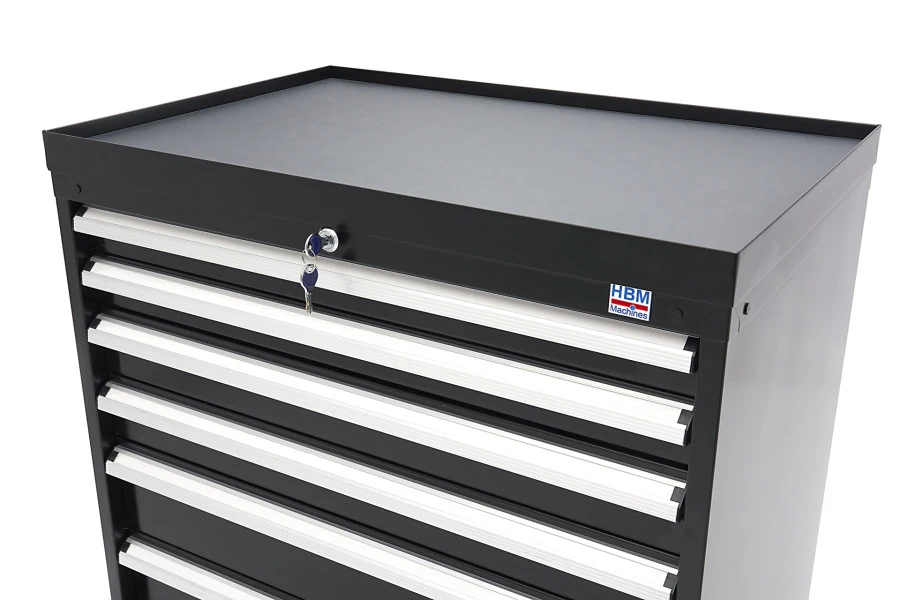 HBM 6 Laden Profi Gereedschapskast 88 X 58 X 80 Cm Zwart - Image 13
