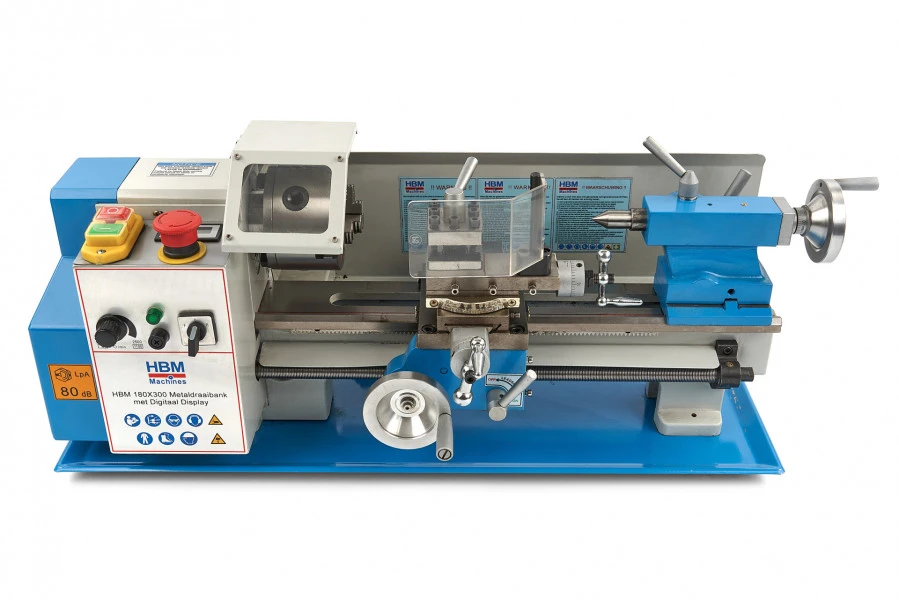 HBM 180 X 300 Metaaldraaibank Met Digitaal Display