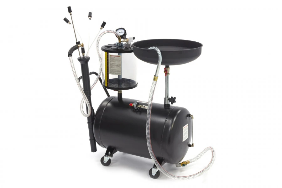 HBM 70 Liter Olie Opvangsysteem / Olie Afzuiger, Olie Remover Extra Laag