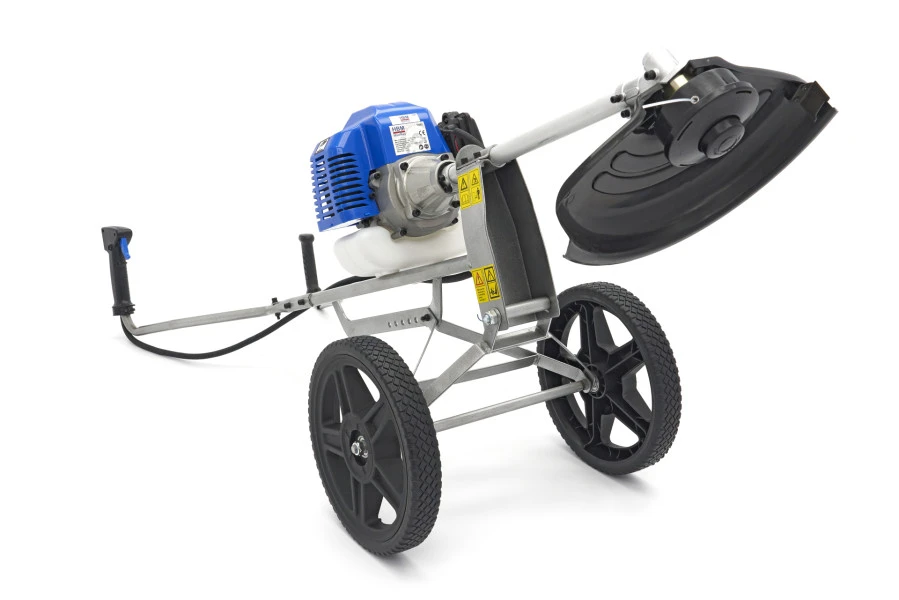 HBM Mobiele 52 Cc Grastrimmer / Kantenmaaier Met 2-Takt Benzinemotor En Wielen - Image 9