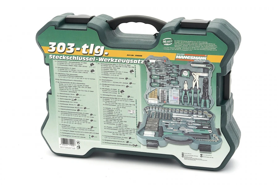 Mannesmann Professionele 303-delige Gereedschapkoffer - Gereedschapsset - Image 10