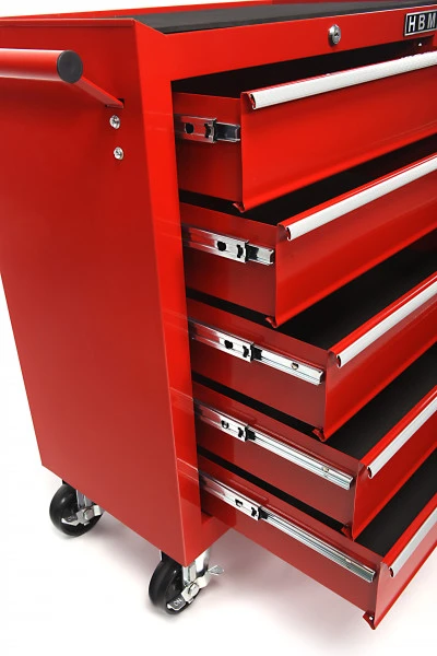 HBM Gereedschapswagen Met 5 Laden, 62 Cm, Rood - Image 2