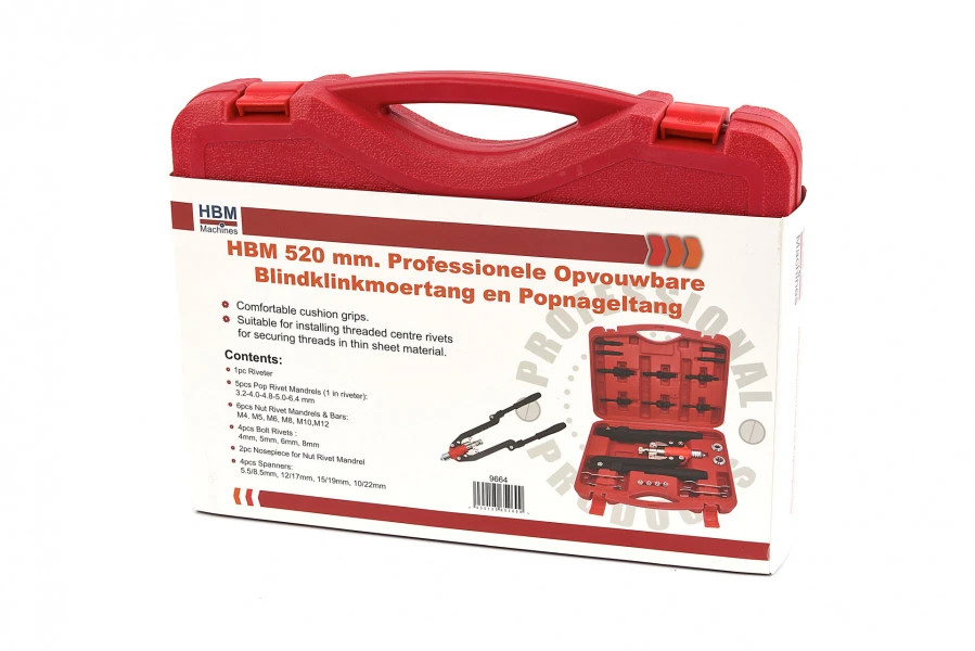 HBM 520 Mm Professionele Opvouwbare Blindklinkmoertang En Popnageltang - Image 8