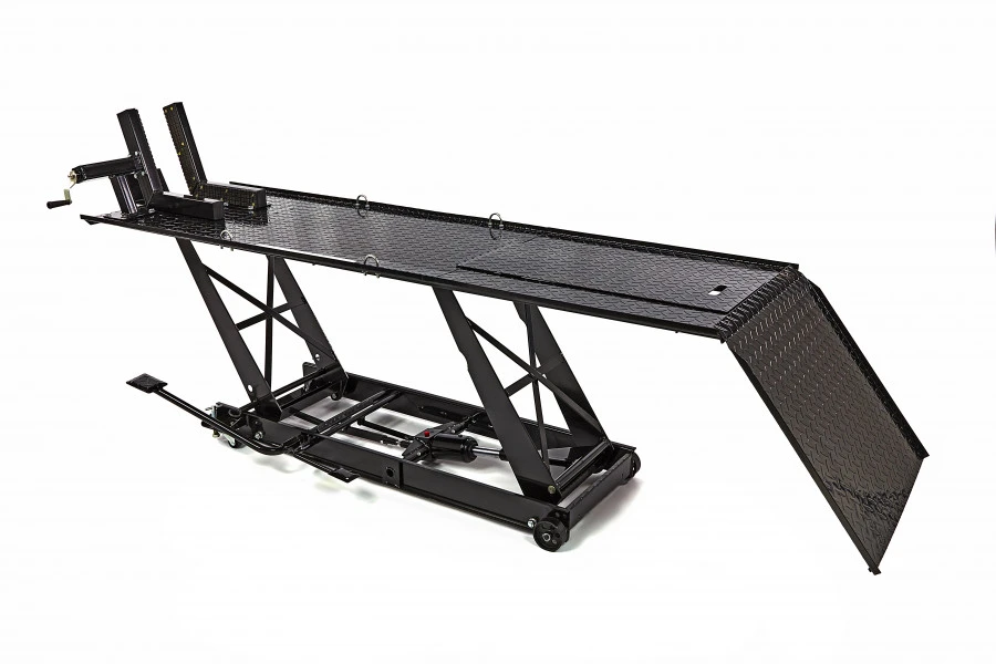 HBM 300 Motorheftafel Hydraulisch Met Luxe Voorwielklem - Zwart - Image 4