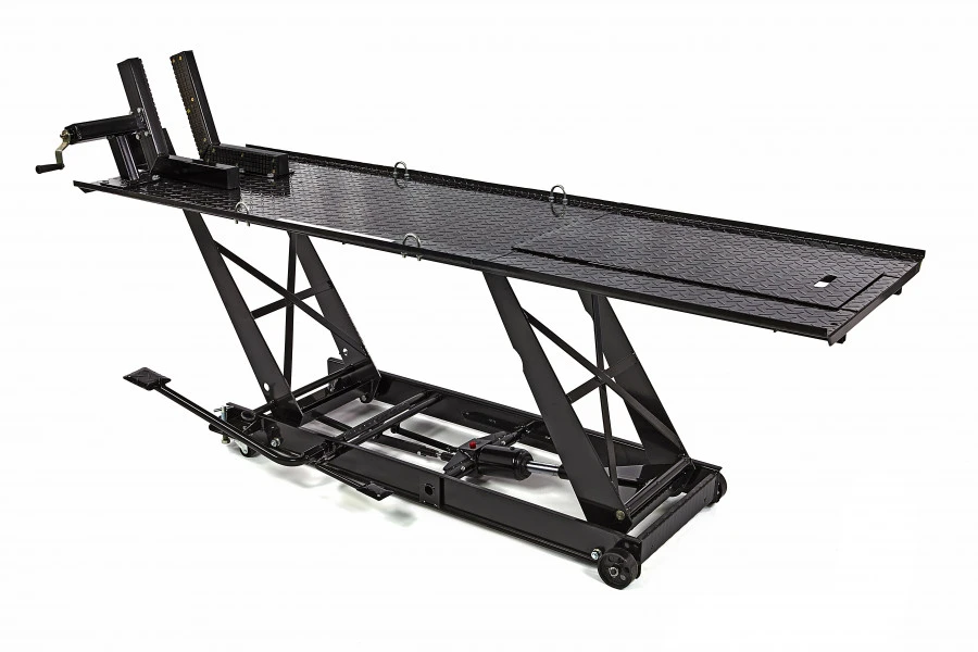 HBM 300 Motorheftafel Hydraulisch Met Luxe Voorwielklem - Zwart - Image 5