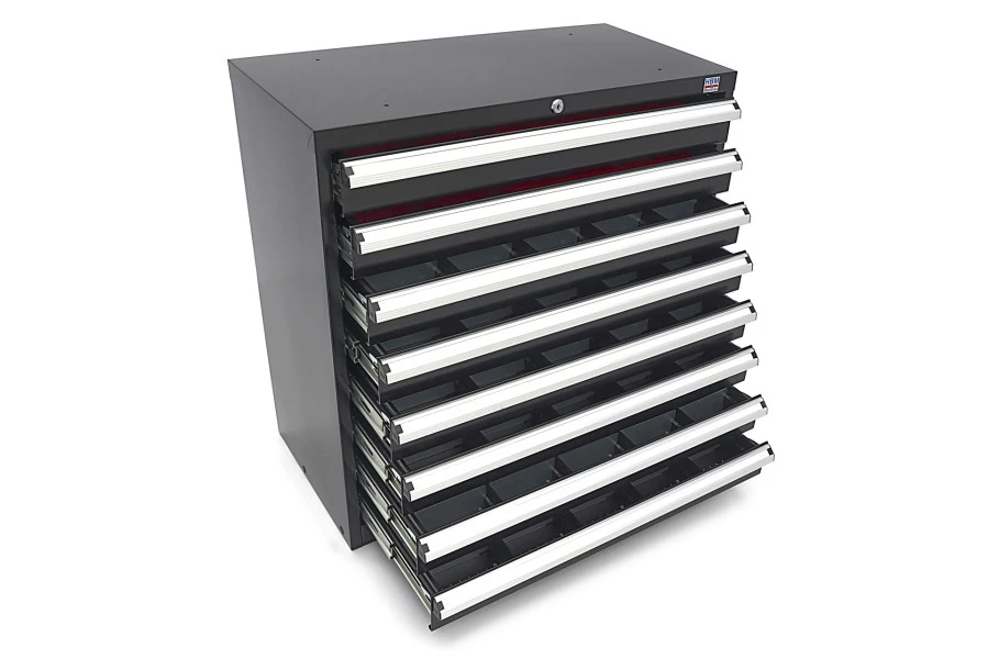 HBM 8 Laden Profi Gereedschapskast 90 X 45 X 90 Cm Zwart - Image 5