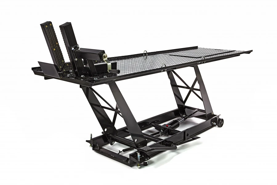 HBM 300 Motorheftafel Hydraulisch Met Luxe Voorwielklem - Zwart - Image 2