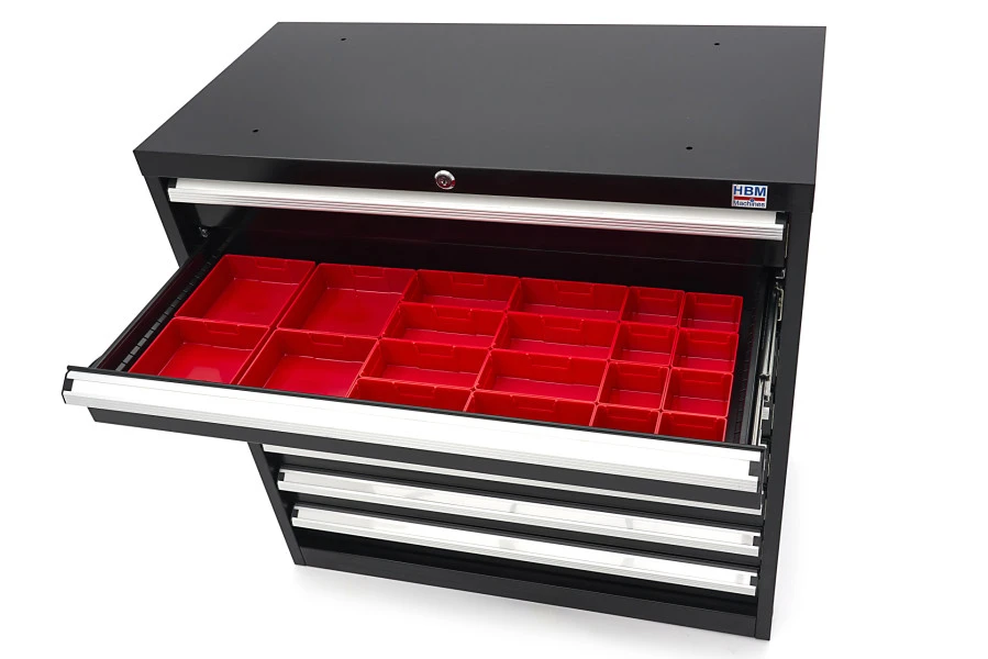 HBM 8 Laden Profi Gereedschapskast 90 X 45 X 90 Cm Zwart - Image 10