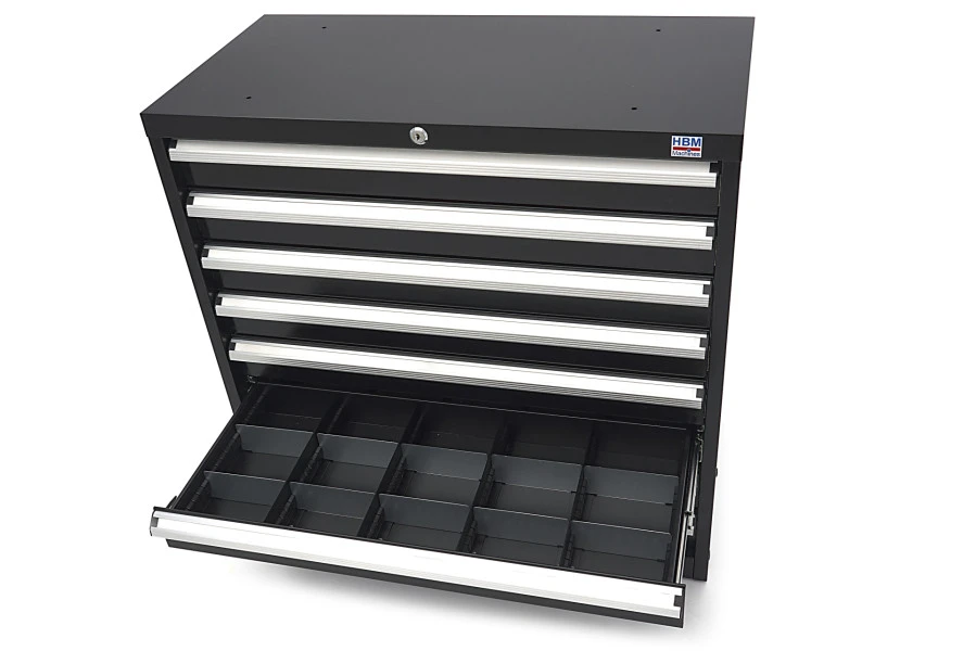 HBM 8 Laden Profi Gereedschapskast 90 X 45 X 90 Cm Zwart - Image 14