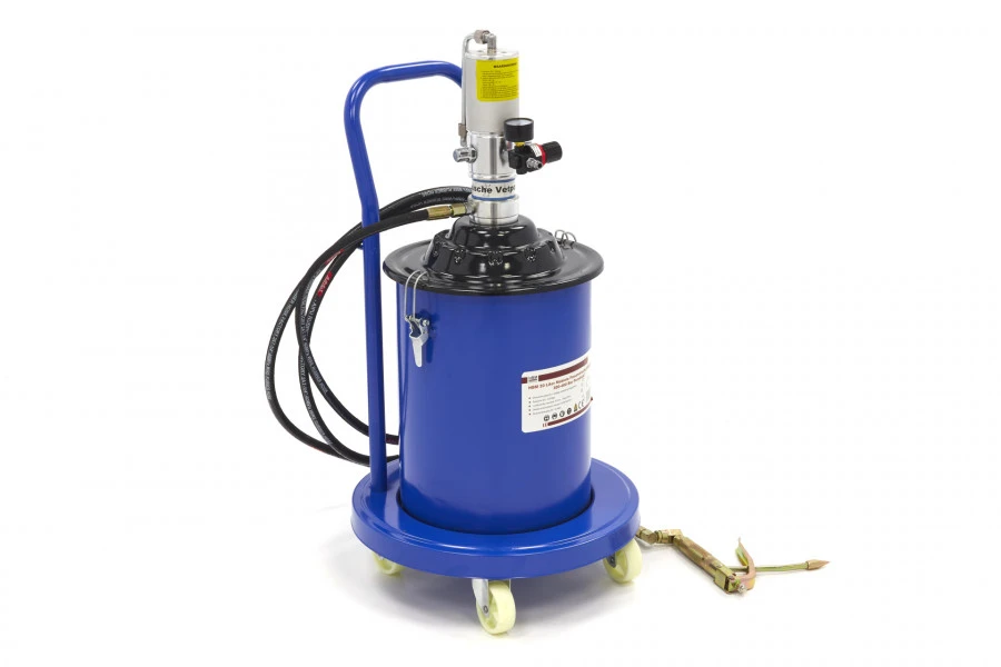 HBM 20 Liter Mobiele Pneumatische Vetpomp 300-400 Bar Persdruk