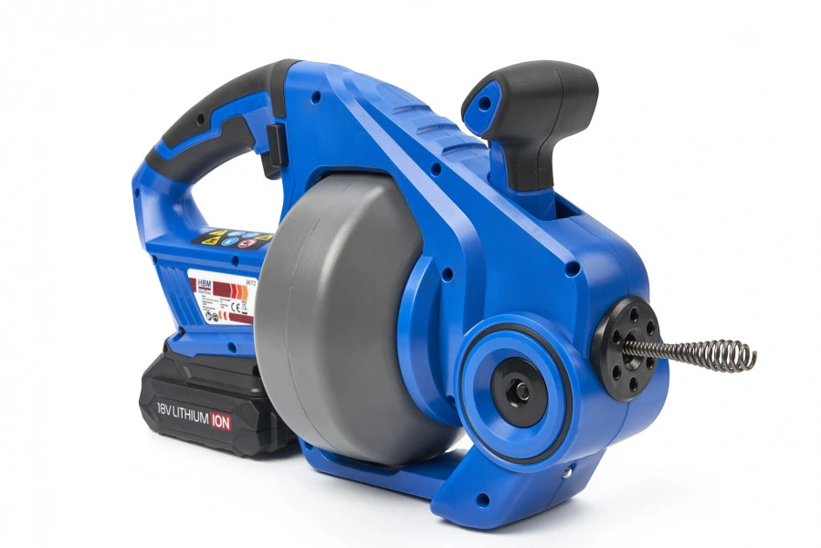 HBM Professionele Elektrische Gootsteenontstopper Op Accu 18 Volt 2,0AH - Image 2