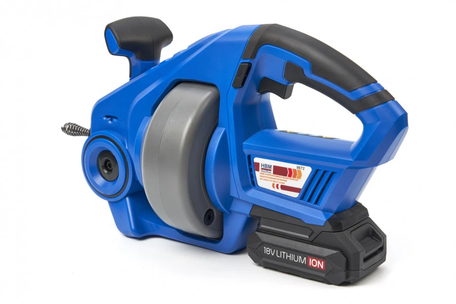 HBM Professionele Elektrische Gootsteenontstopper Op Accu 18 Volt 2,0AH - Image 4