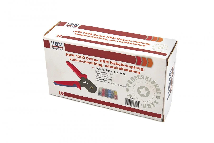 HBM 1200 Delige Kabelkrimptang, Kabelschoentang, Adereindhulstang - Image 7