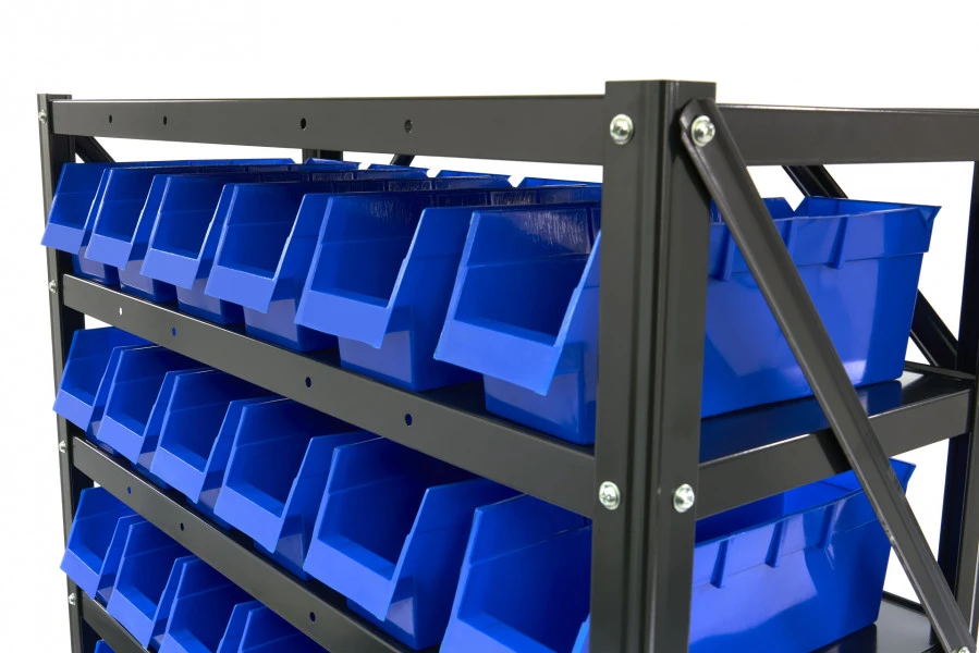 HBM Bakkenkast, Opbergsysteem, Stelling Met 60 Opbergbakken - Image 4