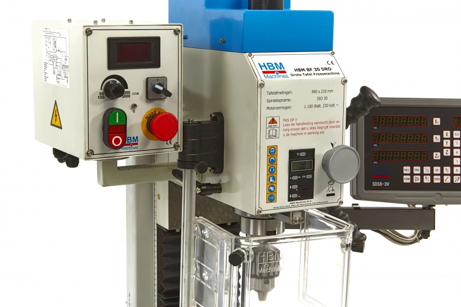 HBM BF 30 Freesmachine Grote Tafel Met 3 Assig Uitleessysteem - Image 5