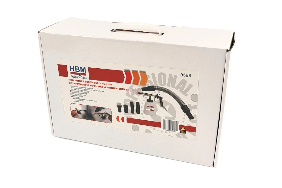 HBM Professioneel Vacuum Reinigingspistool Met 5 Mondstukken - Image 6