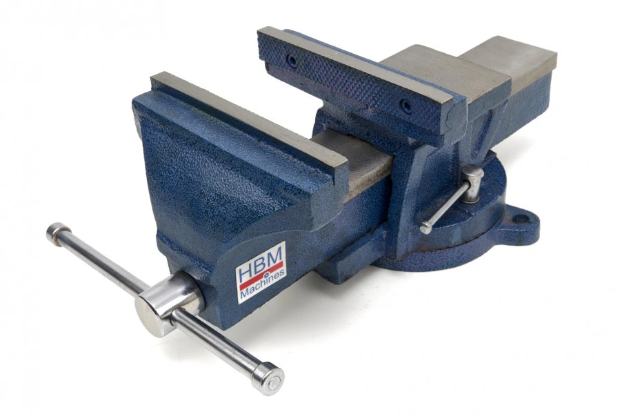 HBM Profi 150 Mm Bankschroef Met Draaibaar Onderstel - Image 2