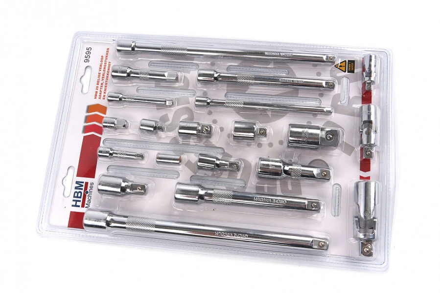 HBM 20 Delige Verloop Adapter, Verlengstukken En Kniestukkenset
