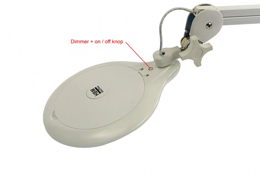 HBM LED Verstelbare Loupelamp Met Dimmer En Tafelklem – 3800LUX - Image 2