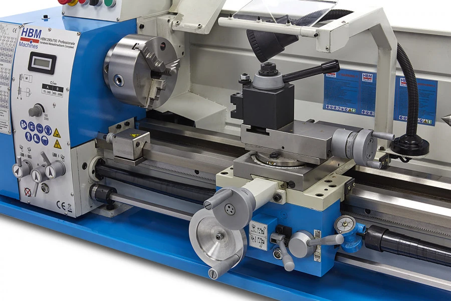 HBM 290 X 750 Professionele Variabele Metaaldraaibank Compleet - Image 4
