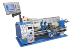 HBM 250 X 550 Profi Vario Metaaldraaibank Compleet Met 2 Assig LCD Digitaal Uitleessysteem