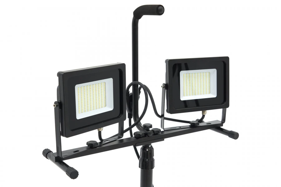 HBM Dubbele LED Bouwlamp 2 X 50 Watt - 2 X 4000 Lumen Met Statief - Image 3