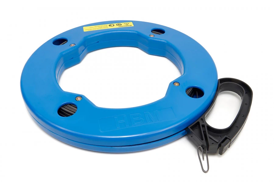 HBM 30 Meter Trekveer / Kabeltrekker Staal In Haspel Met Vergrendeling - Image 2