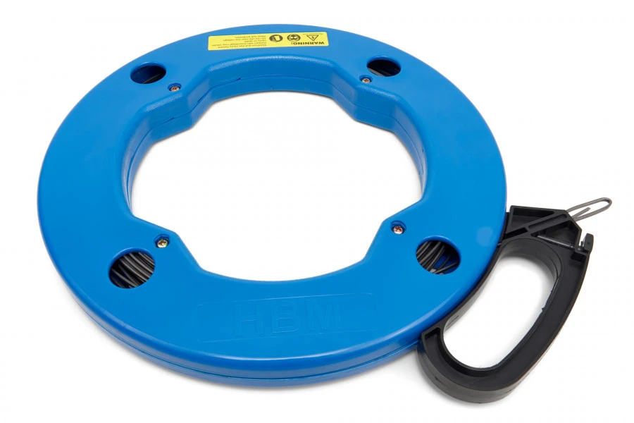 HBM 30 Meter Trekveer / Kabeltrekker Staal In Haspel Met Vergrendeling - Image 3