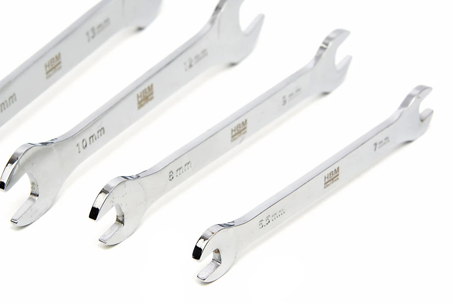 HBM Extra Platte Steeksleutelset 5,5 – 27 Mm 8-Delig